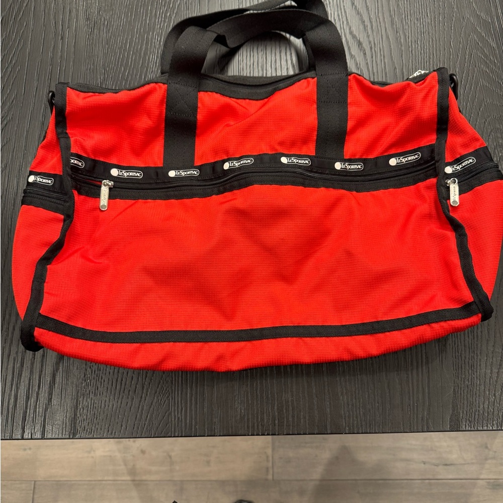 LeSportsac Bold Red Small Duffel Bag